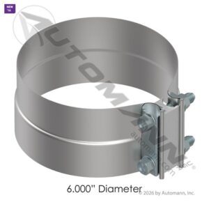 562U3106SS - 6 Inch Exhaust Clamp Preformed