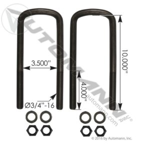 AUBK8353102 - Peterbilt U-Bolt Kit 3/4IN X 3-1/2IN X 10IN